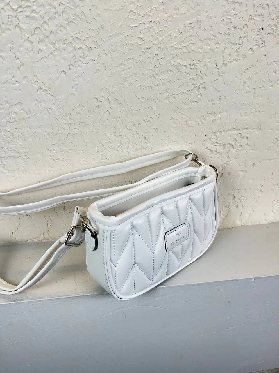 Beyaz Renk Kapiton TOTE Çanta CB1349