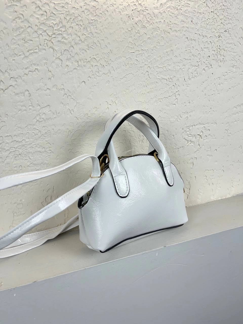 Beyaz Renk Mini Boy Çanta CB1021