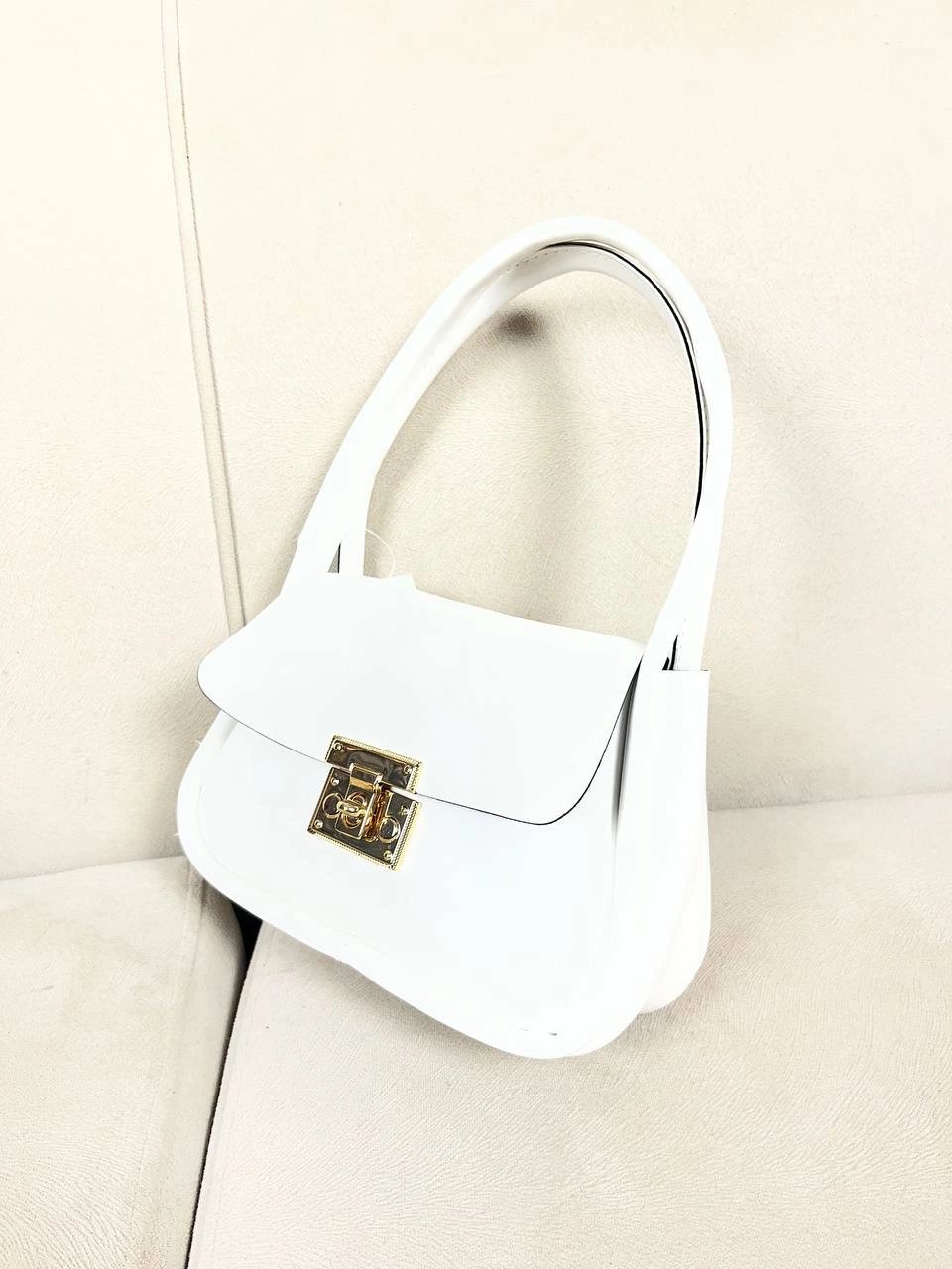 Beyaz Renk Önü Kilit Kalite Çanta CB90901