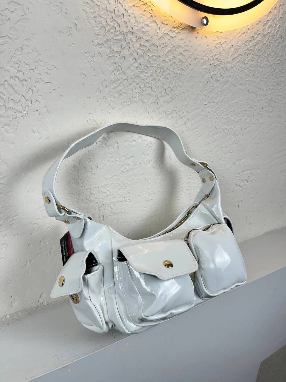 Beyaz Renk Rugan Kol Çanta CB7412