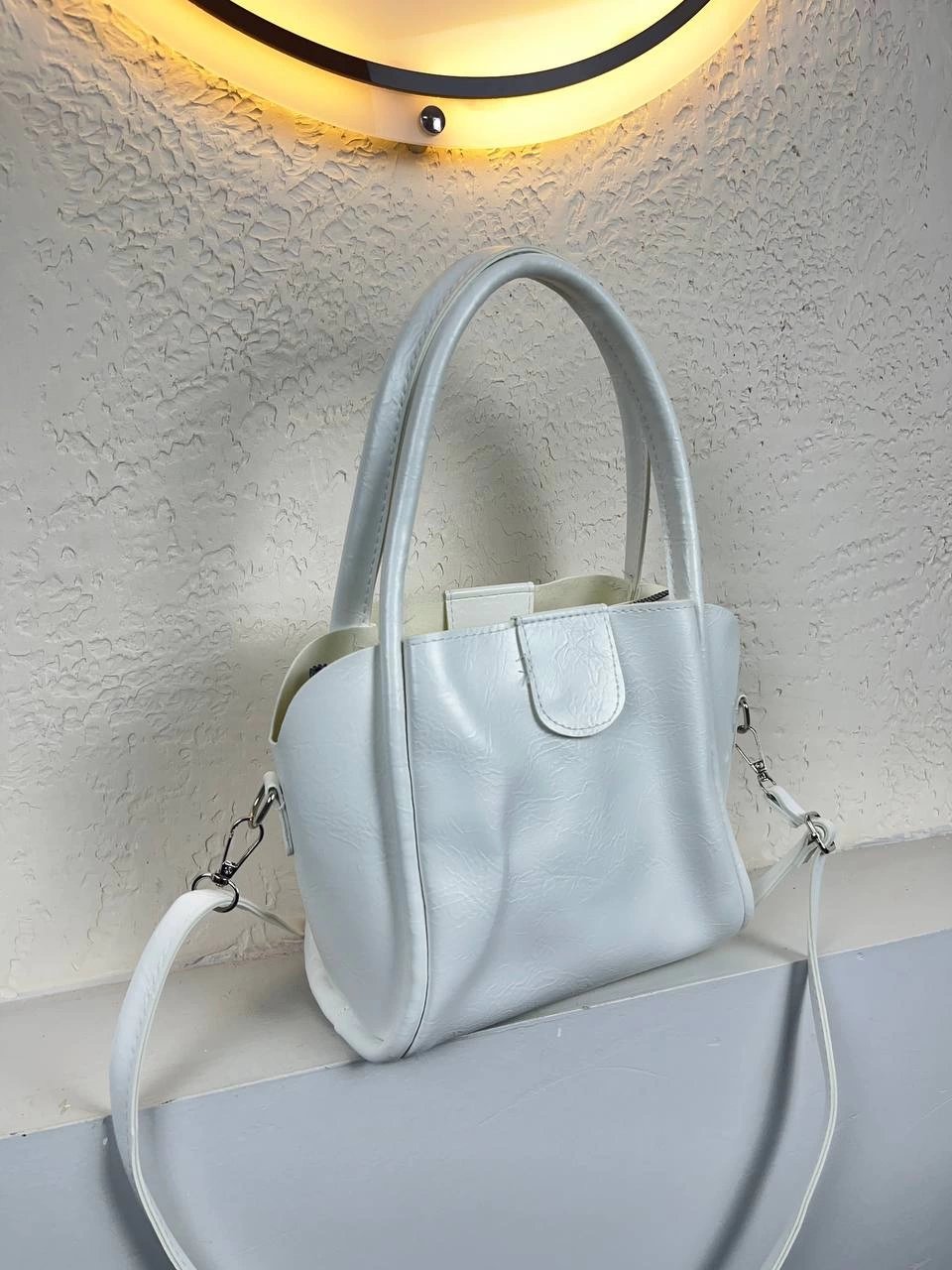 Beyaz Renk Yavrulu Çanta CB5274