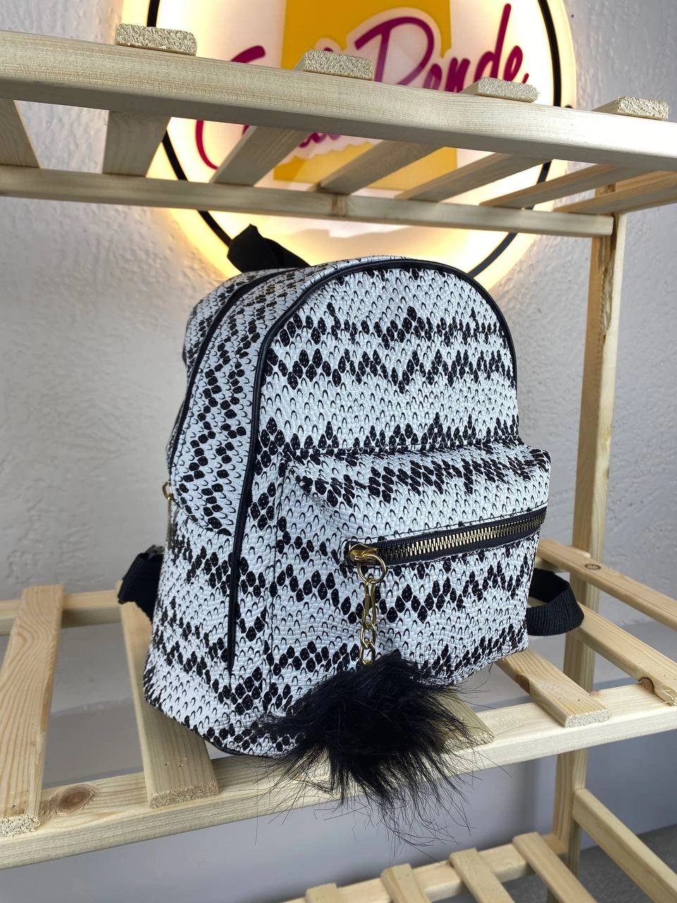 Beyaz Siyah 2 Beyaz Yeni Sezon Sırt Çanta