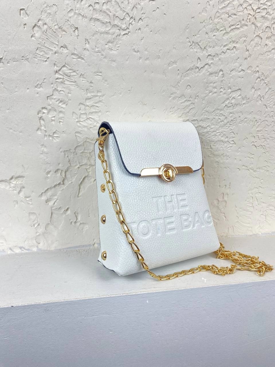 Beyaz Tote Bag Çapraz Çanta