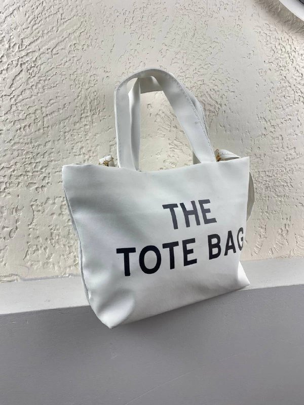 Beyaz Tote Bag Kol Çanta