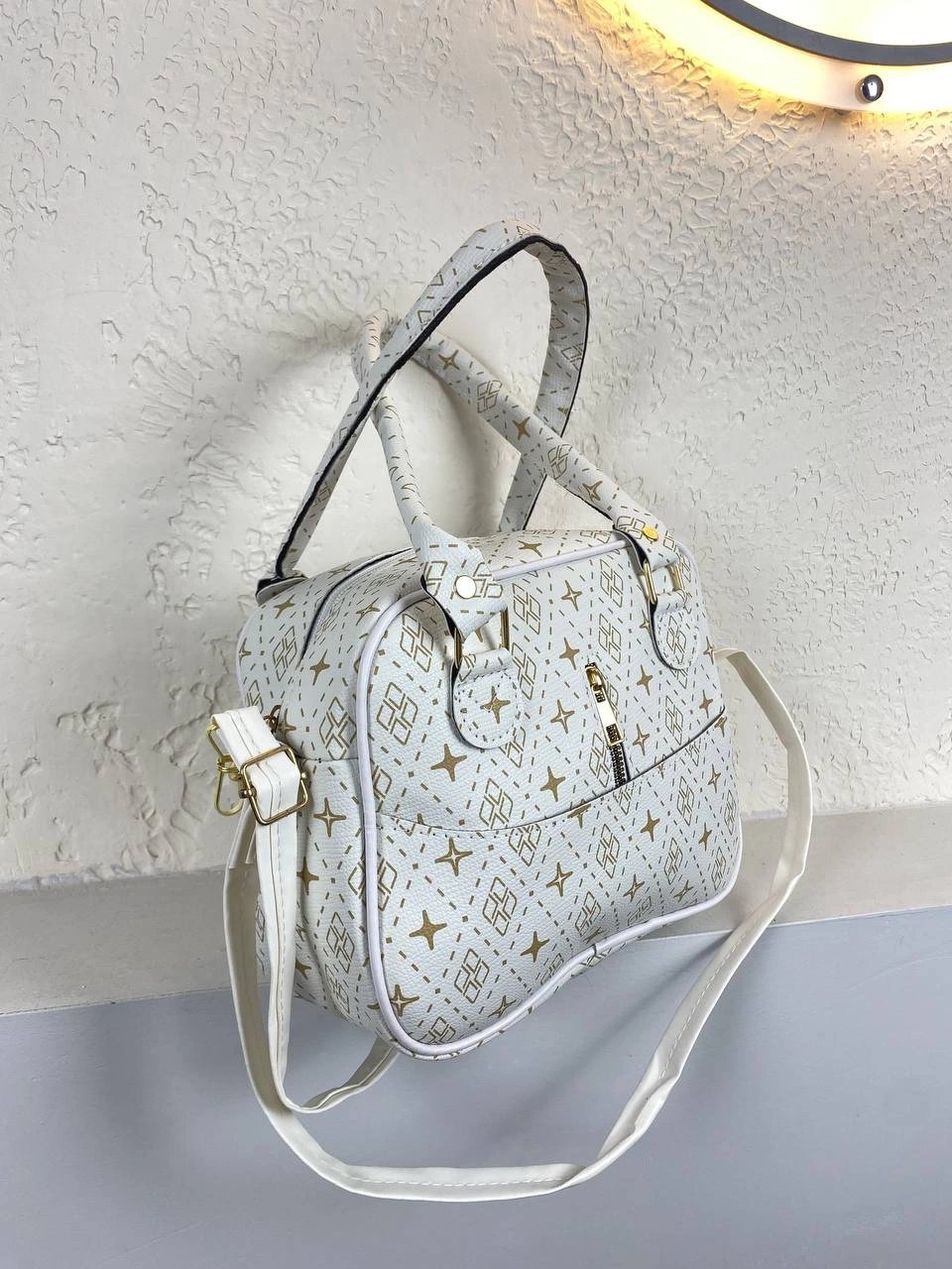 Beyaz Yıldızlı Kampanya Kol Çanta