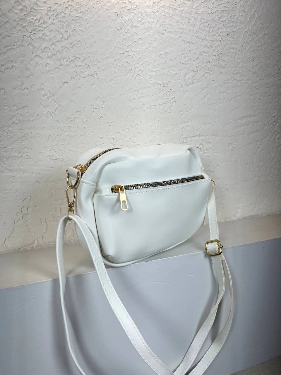 Beyaz Yumuşak Deri 2 Bölme Çanta CB2793
