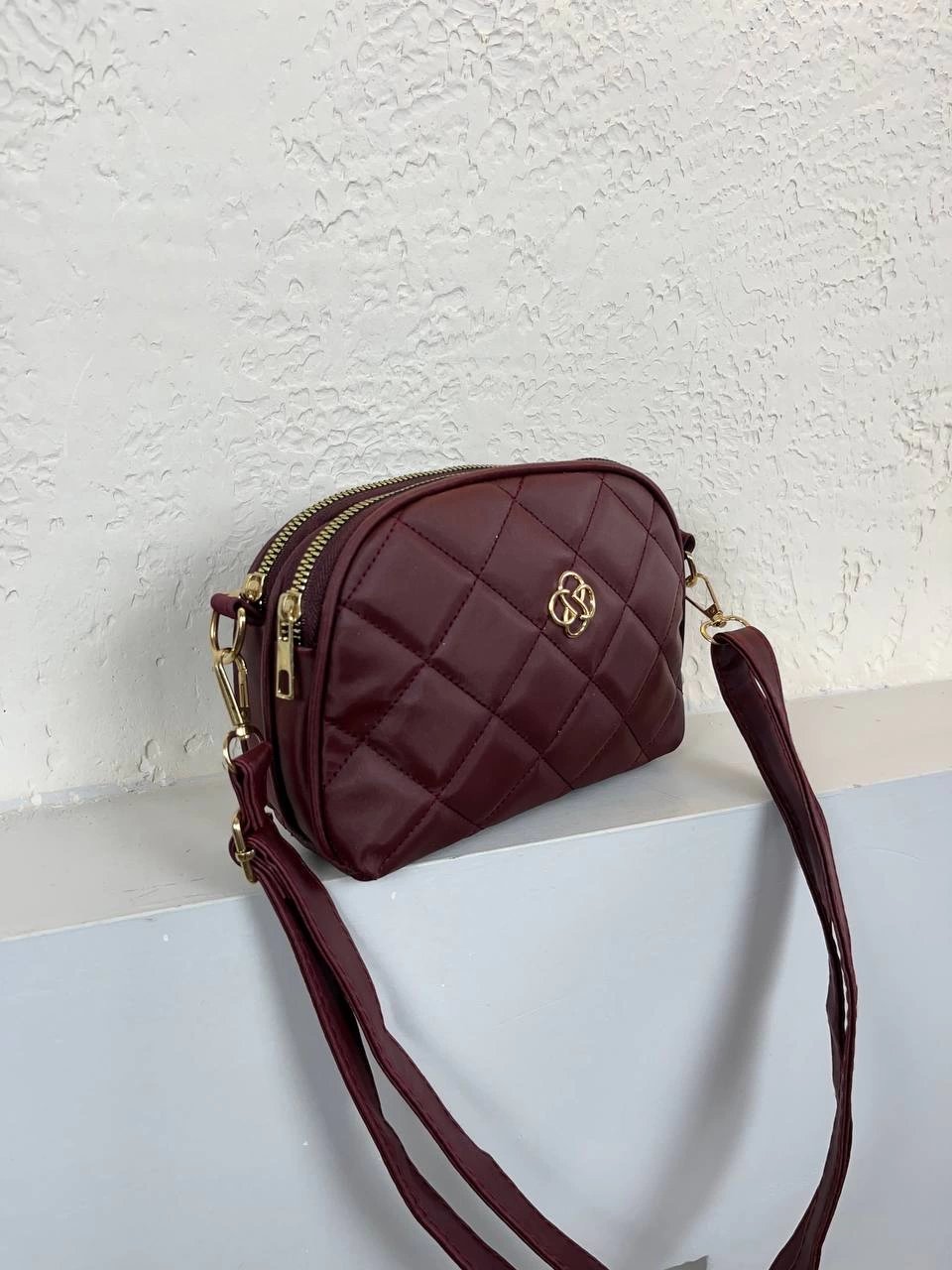 Bordo 2 Bölme 2025 Kapitone YENİ ÇANTA CB7409