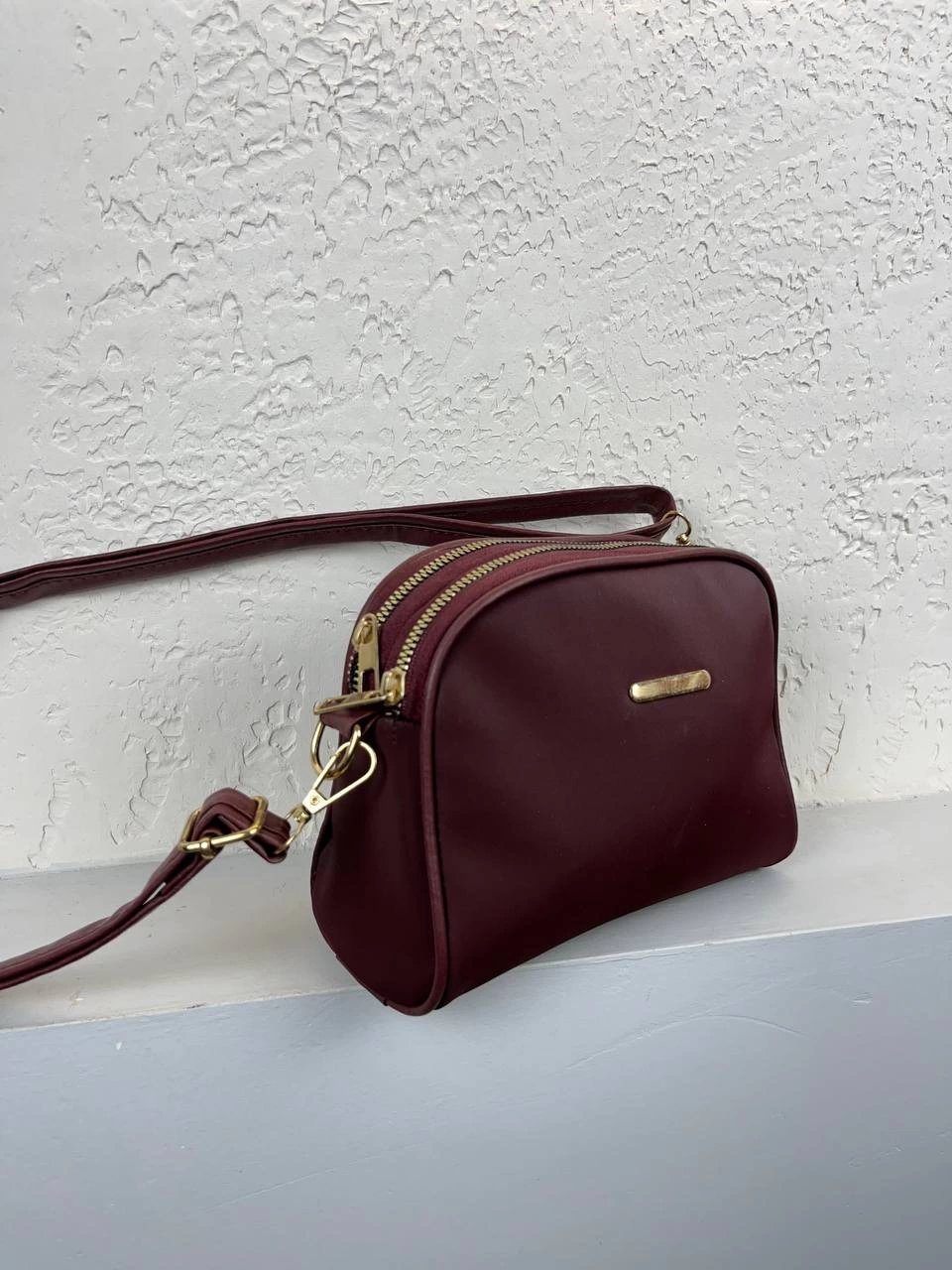 Bordo 2 Bölme Çapraz Çanta CB6374