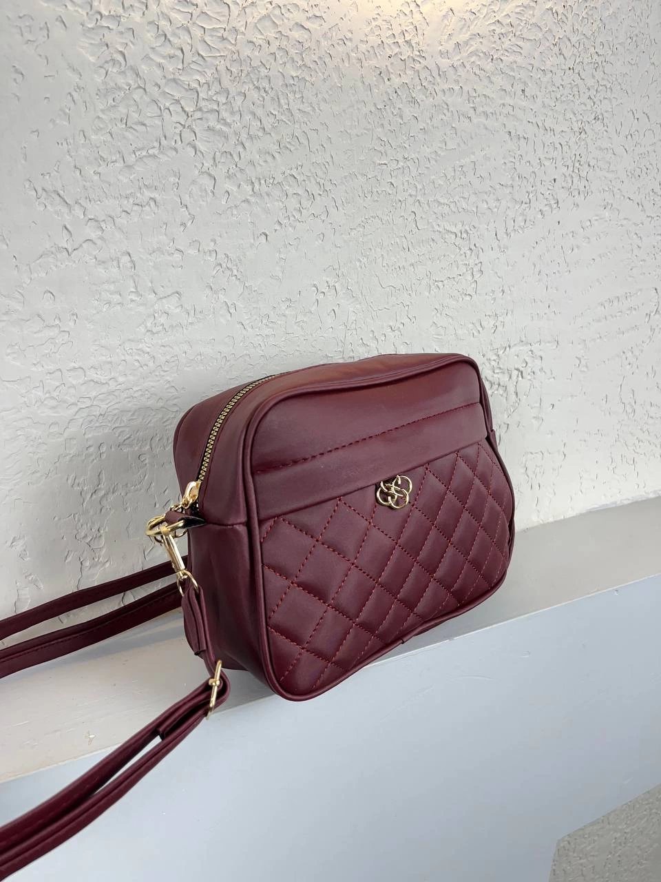 Bordo 2 Bölme Kapitone 2025 Çanta CB7309