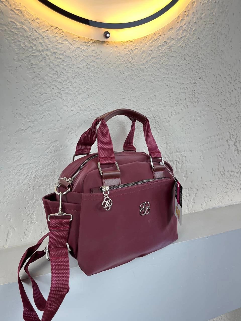 Bordo 3 Bölme Kalite Çanta CB7145
