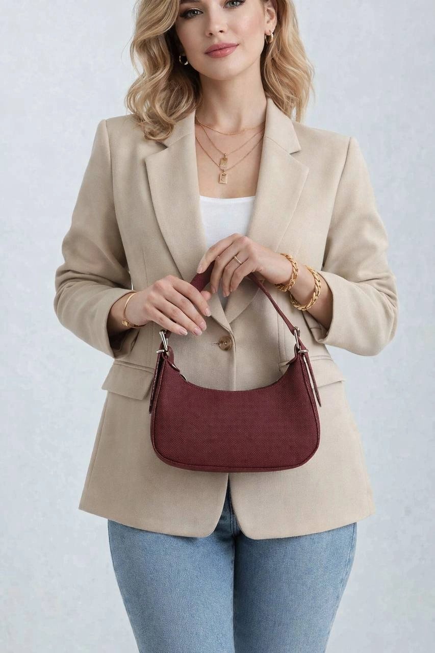 Bordo Düz Renk Yeni Kalite BAGET CB41314