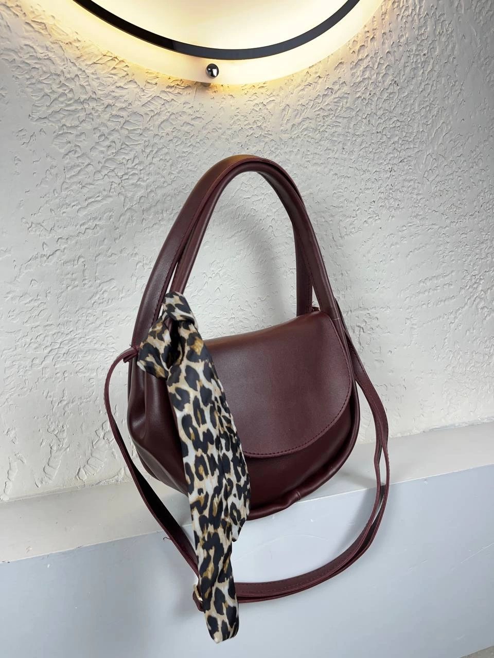 Bordo Fularlı Kalite Çanta CB6374