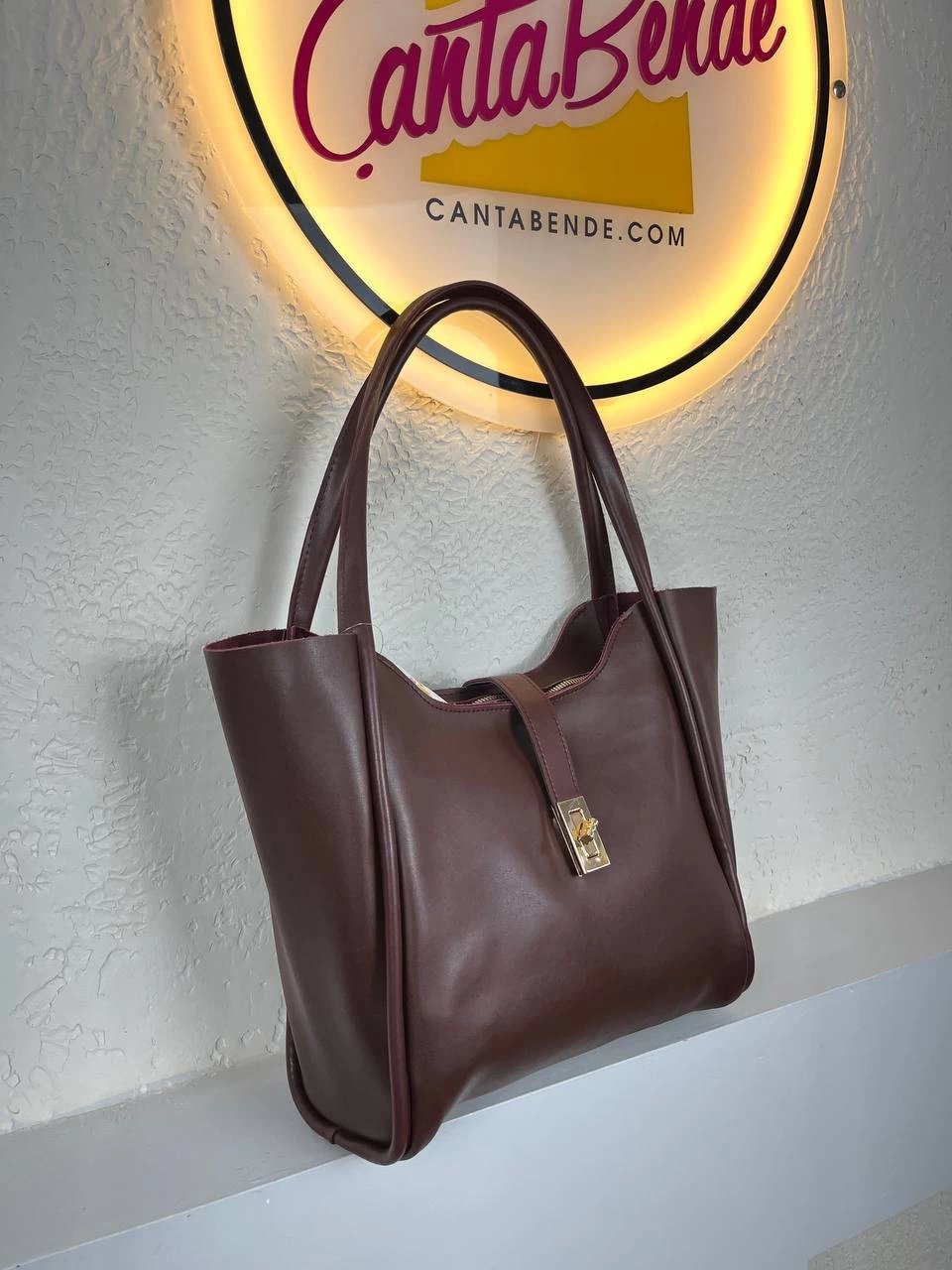 Bordo Kalite Deri Kol Çanta CB3209