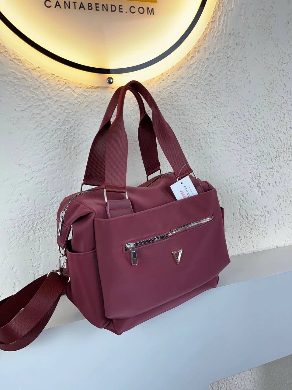 Bordo Kaliteli 3 Bölme Kol Çanta CB0924
