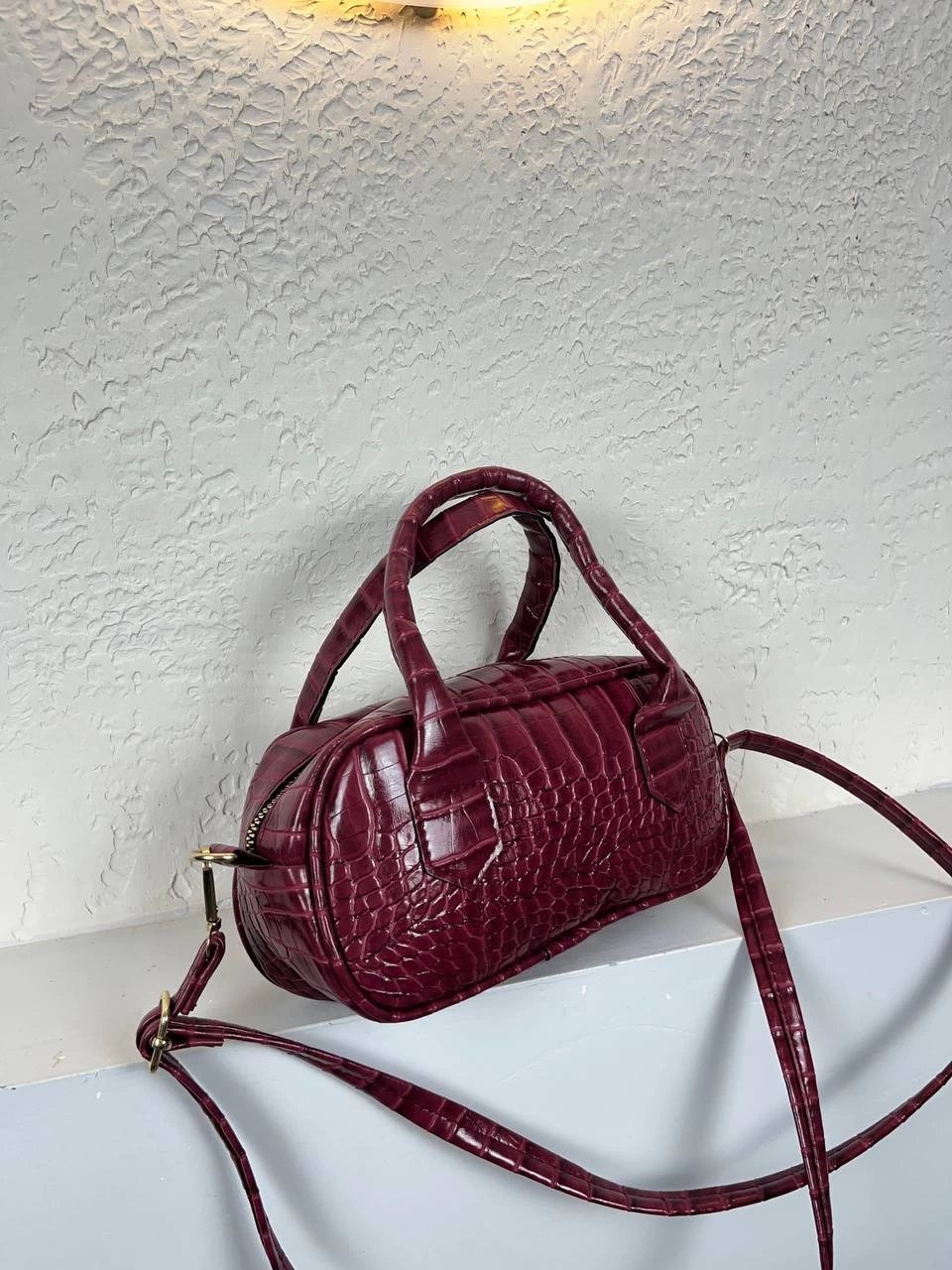 Bordo KROKO MIO Çanta CB2073