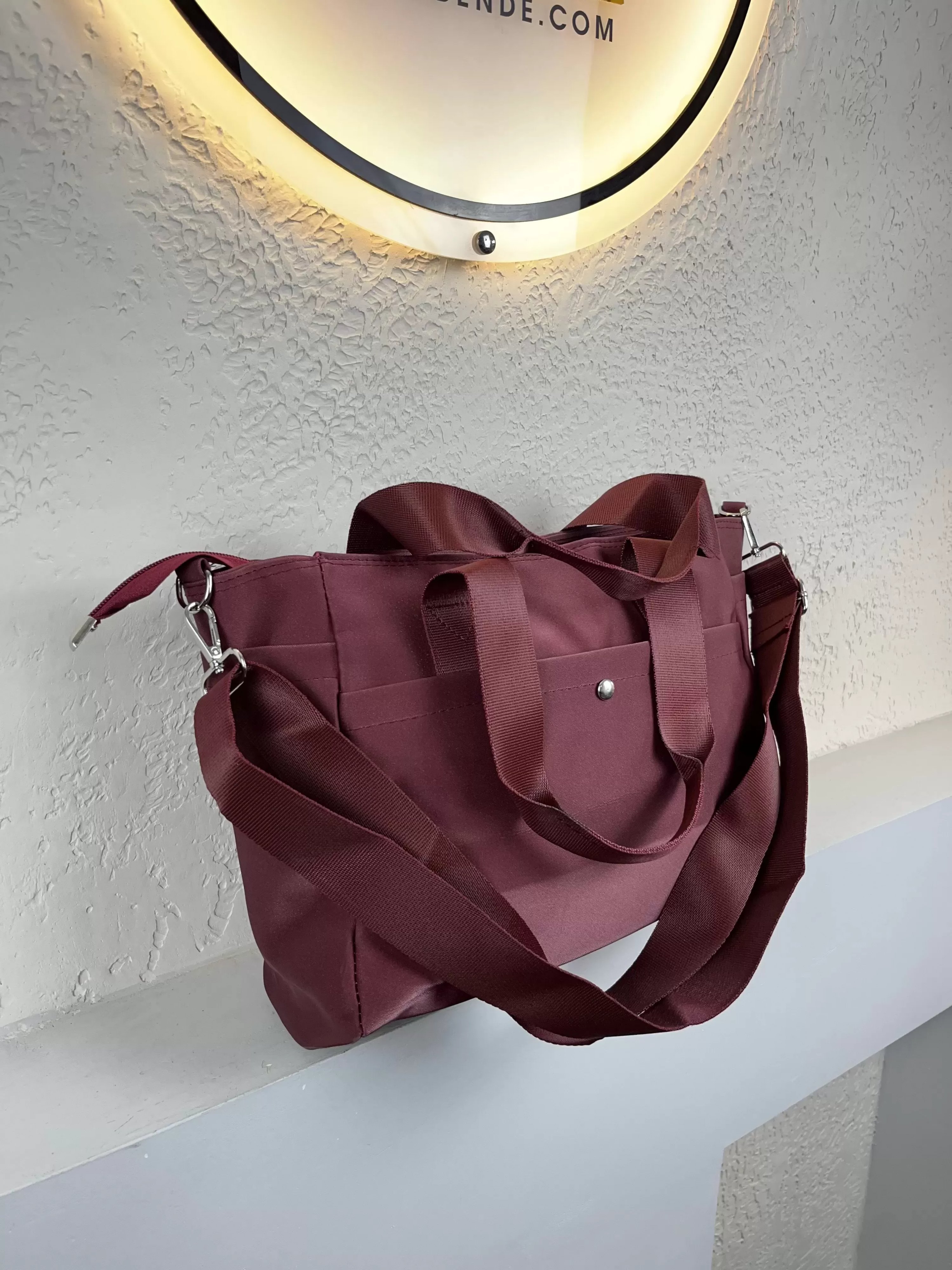 Bordo Lüx 3 Bölme Kalite Çanta CB0101