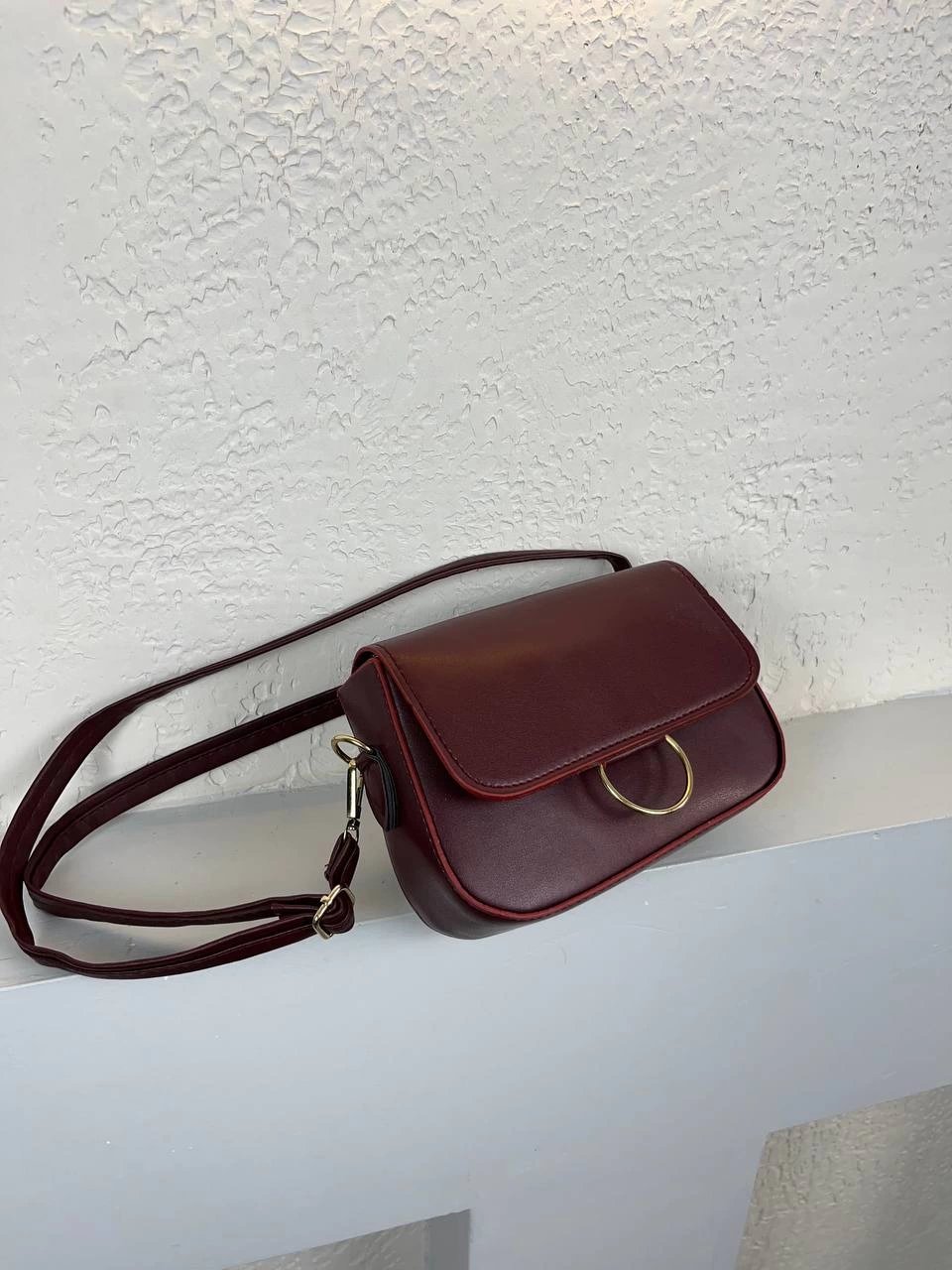 Bordo Halkalı Çanta CB41932