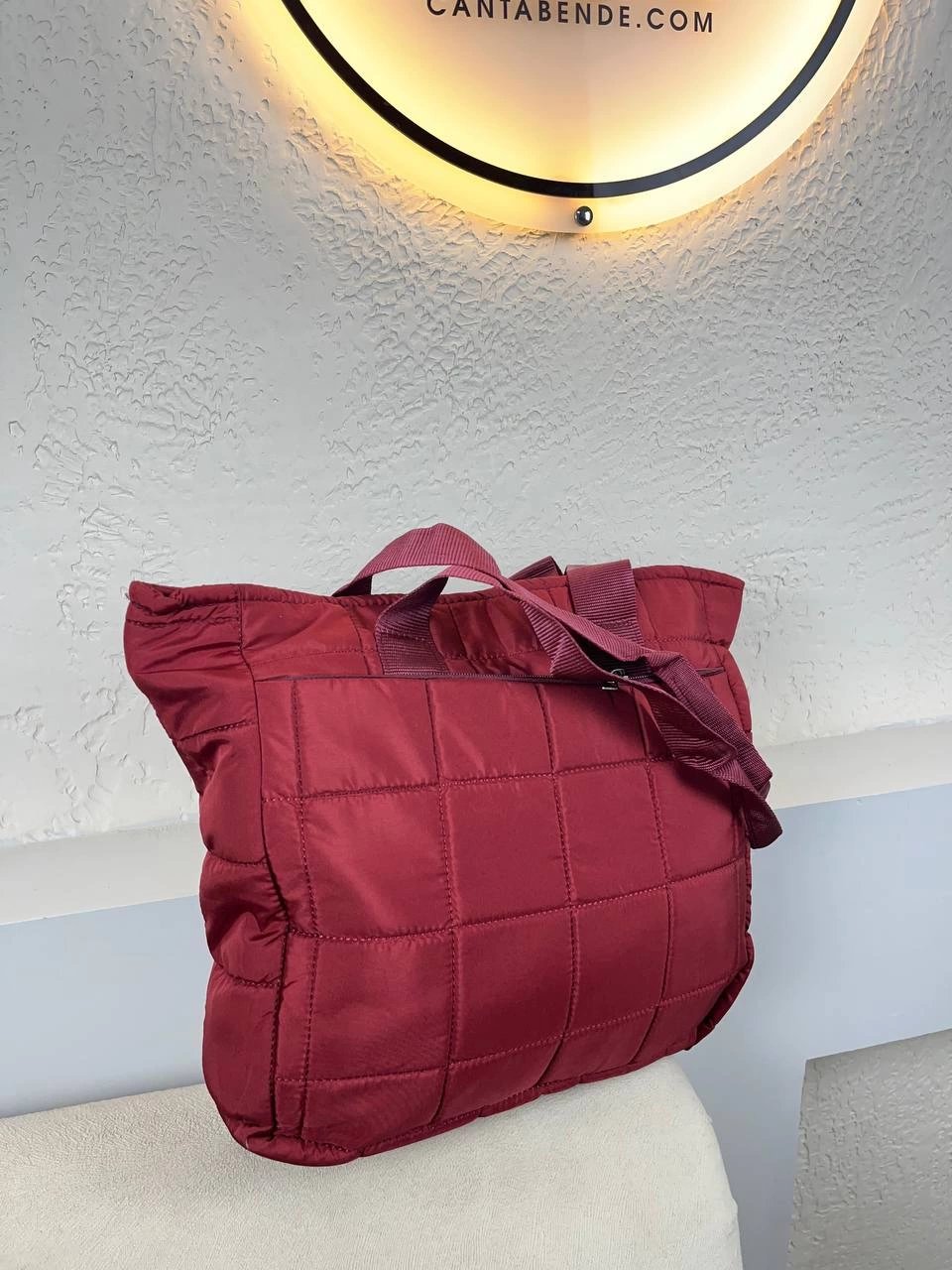 Bordo Paraşüt YENİ Kol Çanta CB3274