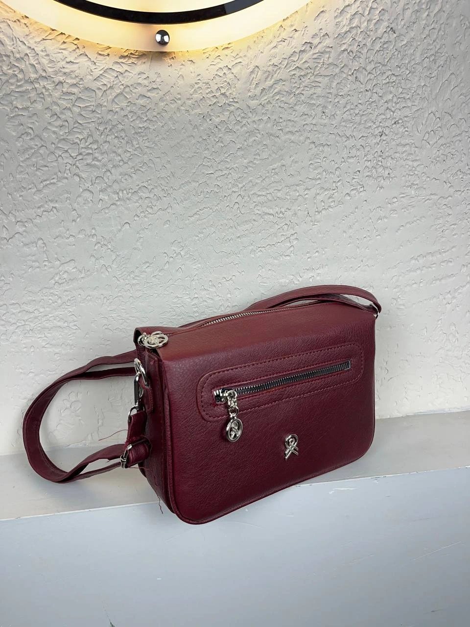 Bordo Renk 3 Bölme HB Çanta CB1177