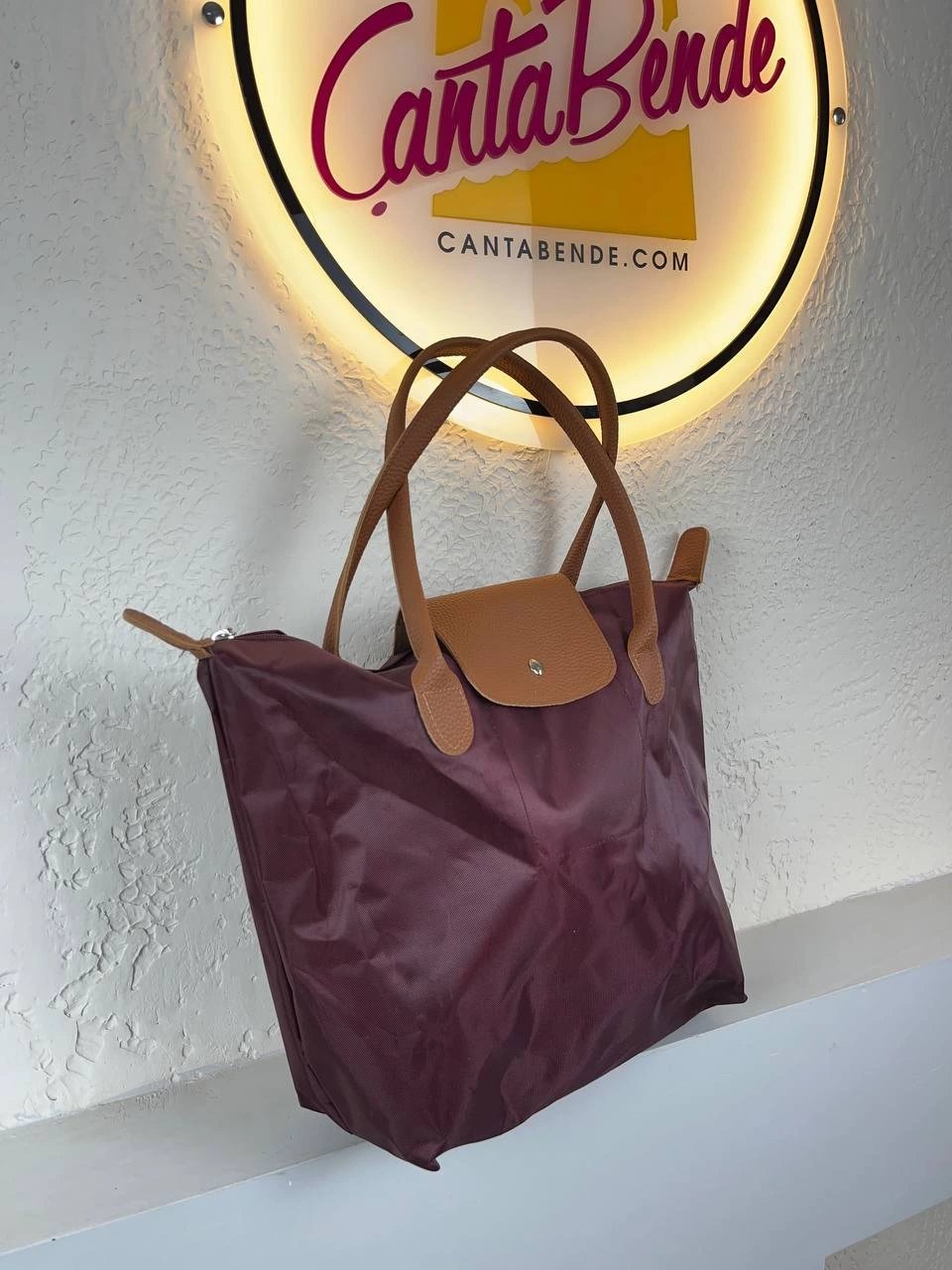 Bordo Renk Büyük Boy Omuz Çanta CB7403