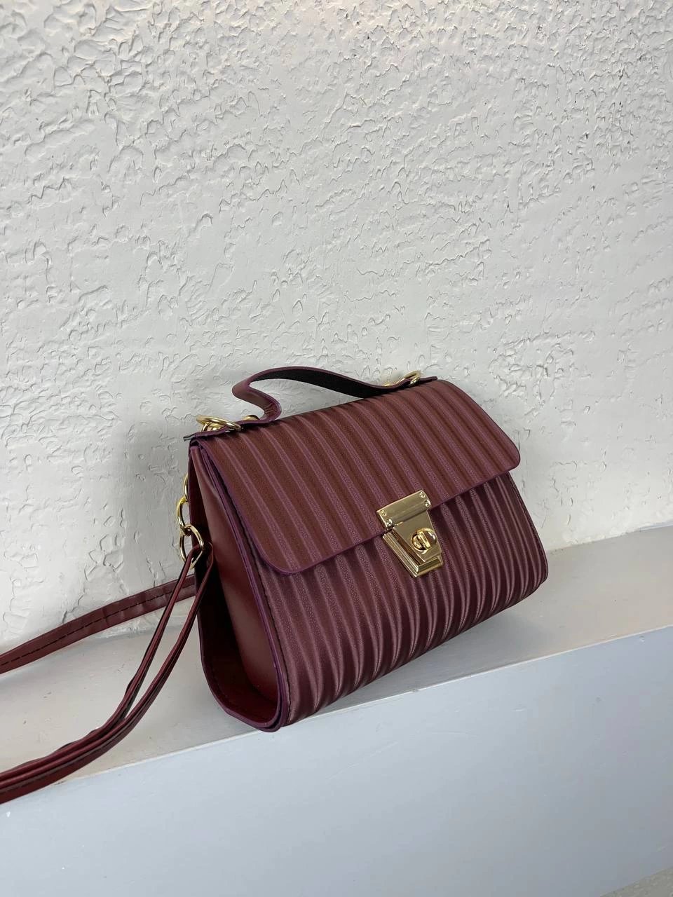 Bordo Renk Kalıp Çapraz Çanta CB9999