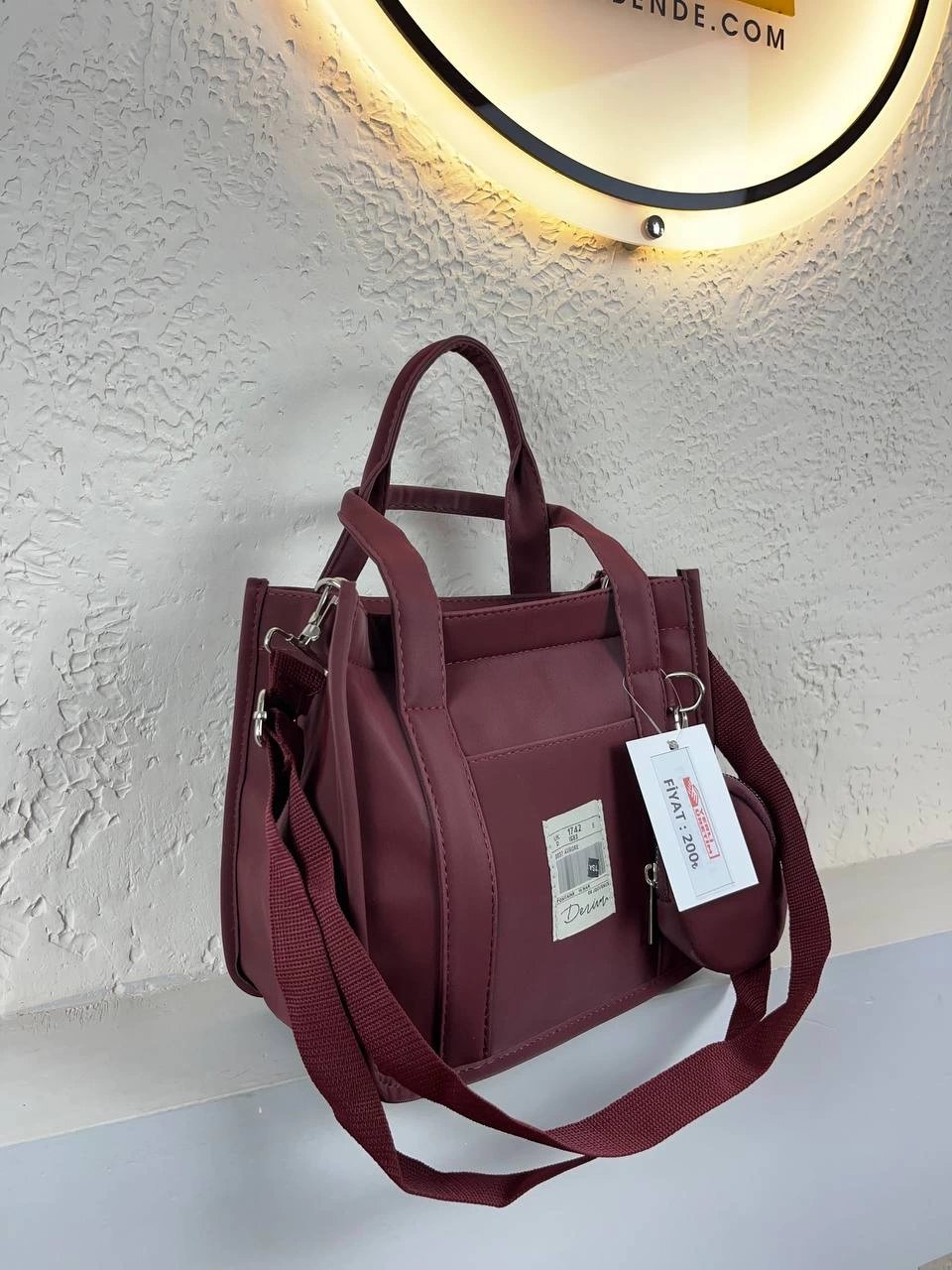 Bordo Renk Kalite Çanta CB6688