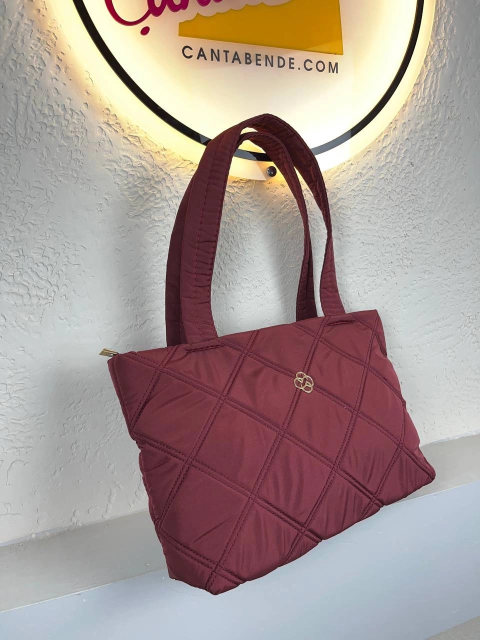 Bordo Renk Kapitone Kol Çanta CB7770