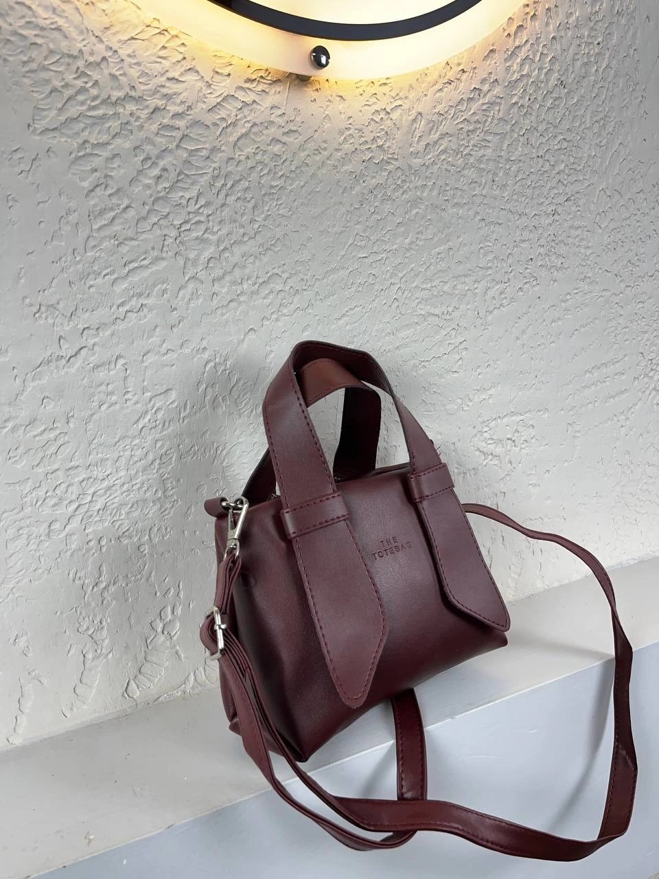 Bordo Renk Tote 2025 Çanta CB6374