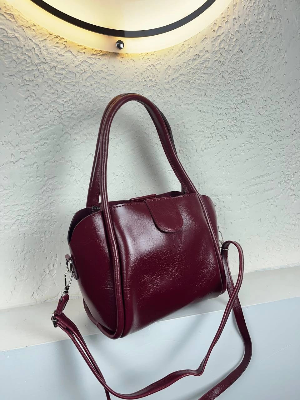 Bordo Renk Yavrulu Çanta CB5274