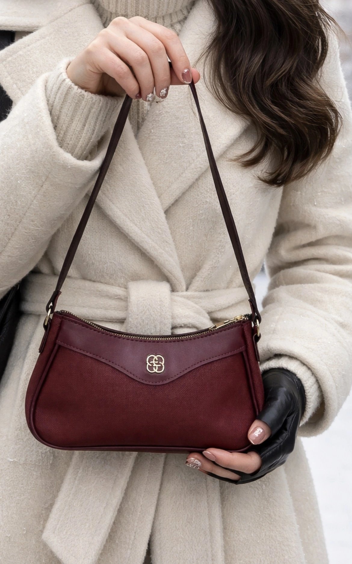 Bordo Renk YENİ BAGET Çanta CB81141