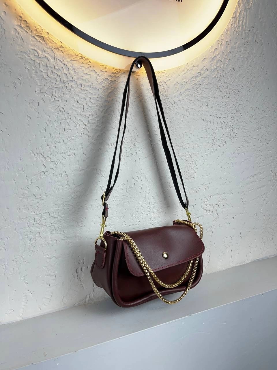 Bordo Renk Yeni Sezon Zincir Detaylı Çanta CB2071