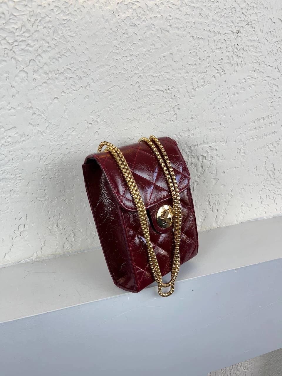 Bordo Renk YENİ ZİNCİRLİ Çanta CB6814