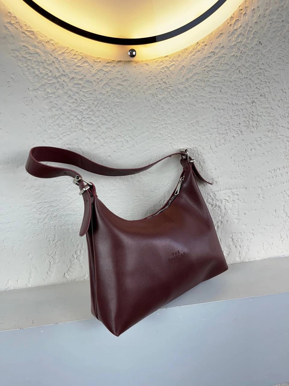 Bordo Renk Yumuşak Baget Çanta CB9713