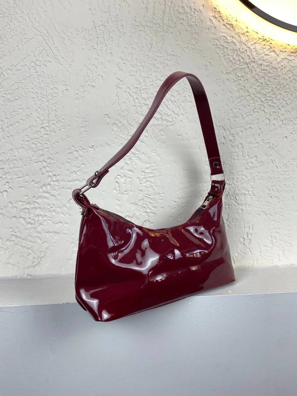 Bordo Rugan Kol Çanta