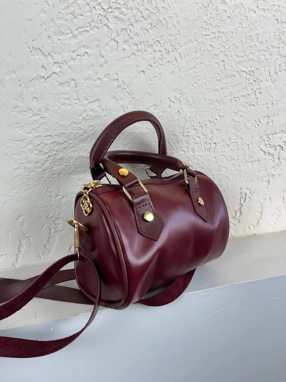 Bordo Silindir Mini Boy Çanta CB8530