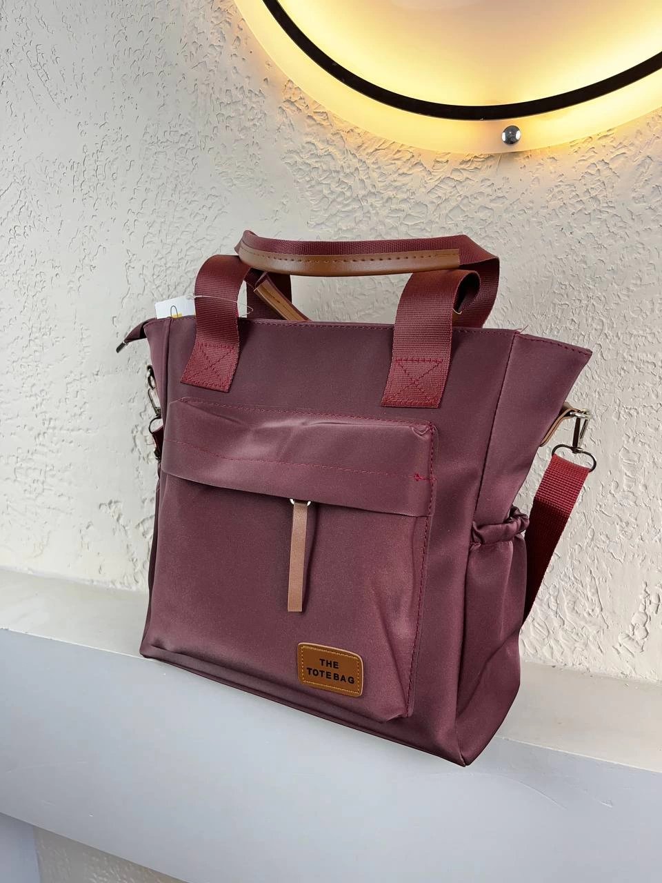 Bordo Tote Kalite Çanta CB3123