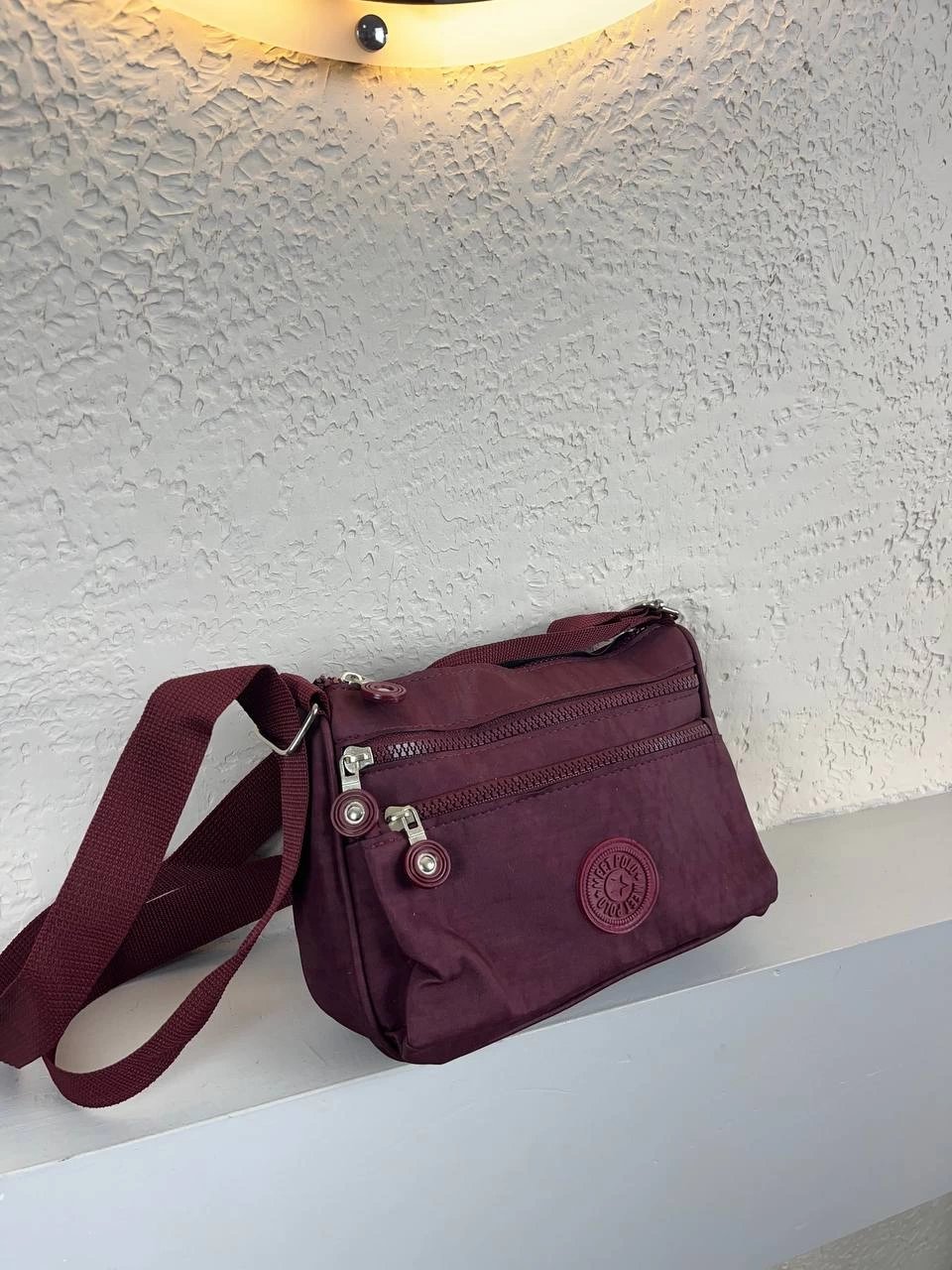 Bordo YENİ KRİNKIL 3 Bölme Çanta CB4444