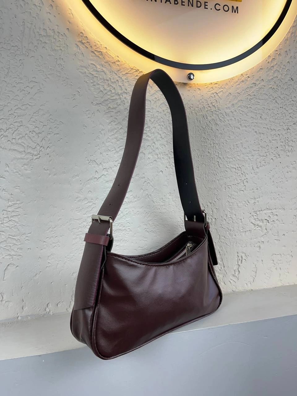 Bordo Yumuşak Baget Çanta CB8250