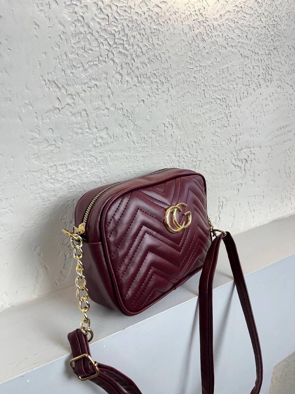 Bordo Yumuşak Deri 2025 Çanta CB9614