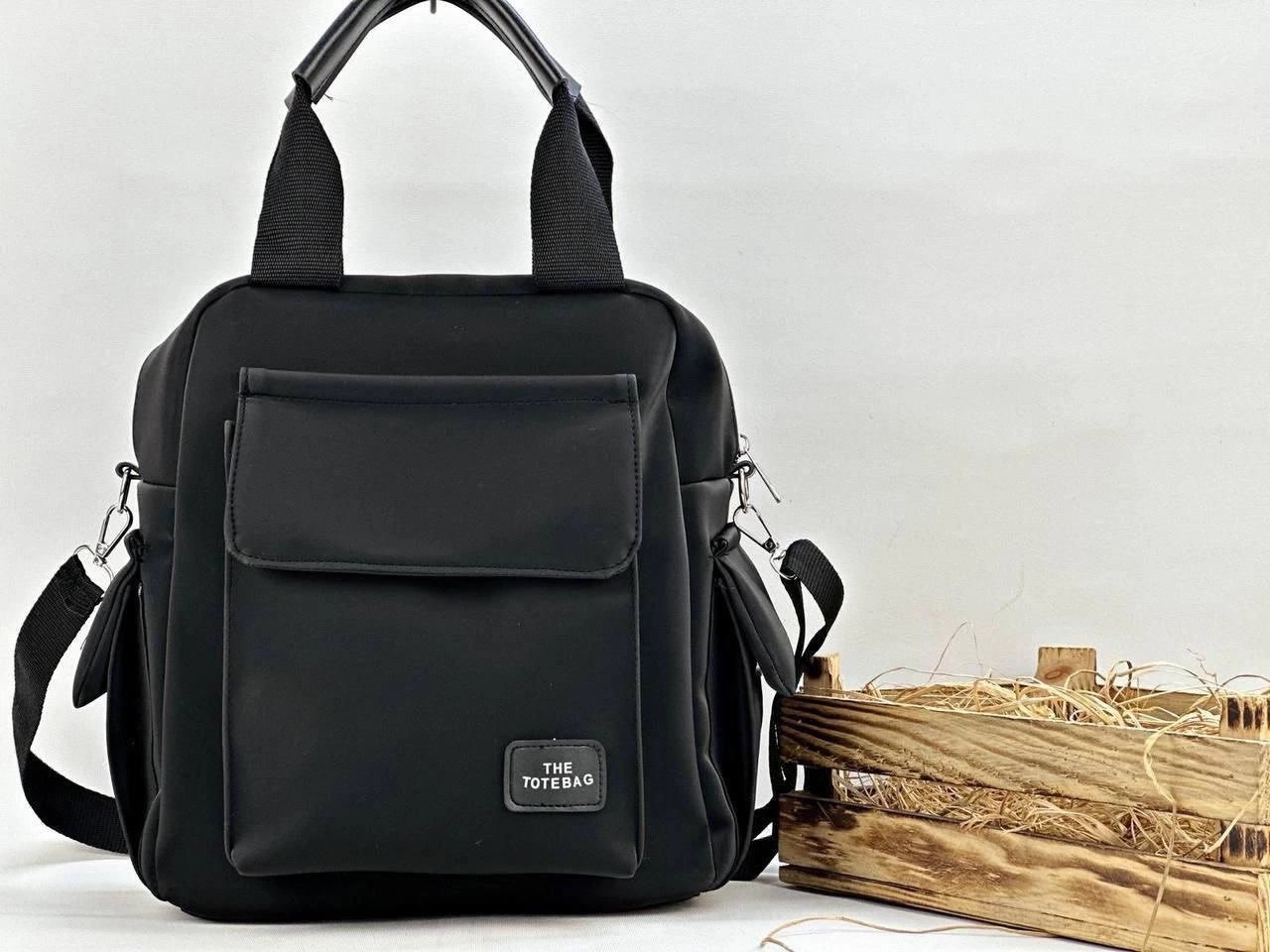 Düz Siyah Hem Sırt Hem Çapraz Çanta CB9724