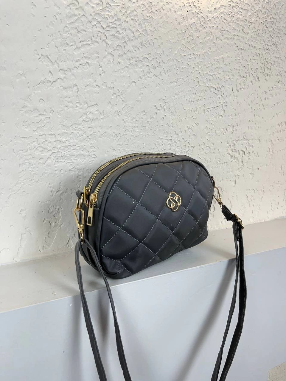 Gri 2 Bölme 2025 Kapitone YENİ ÇANTA CB7409