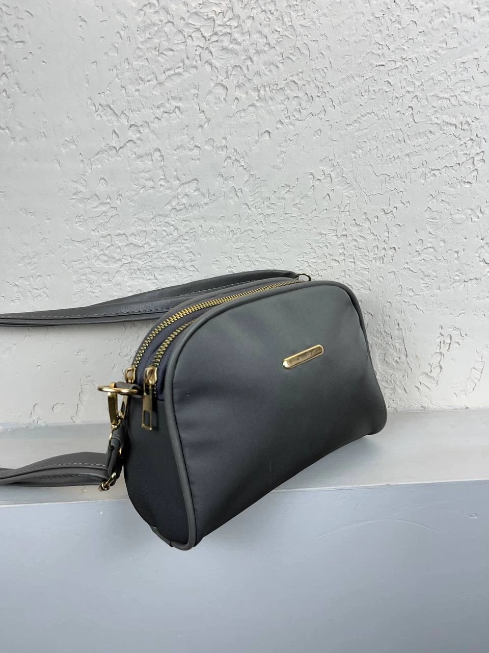 Gri 2 Bölme Çapraz Çanta CB6374