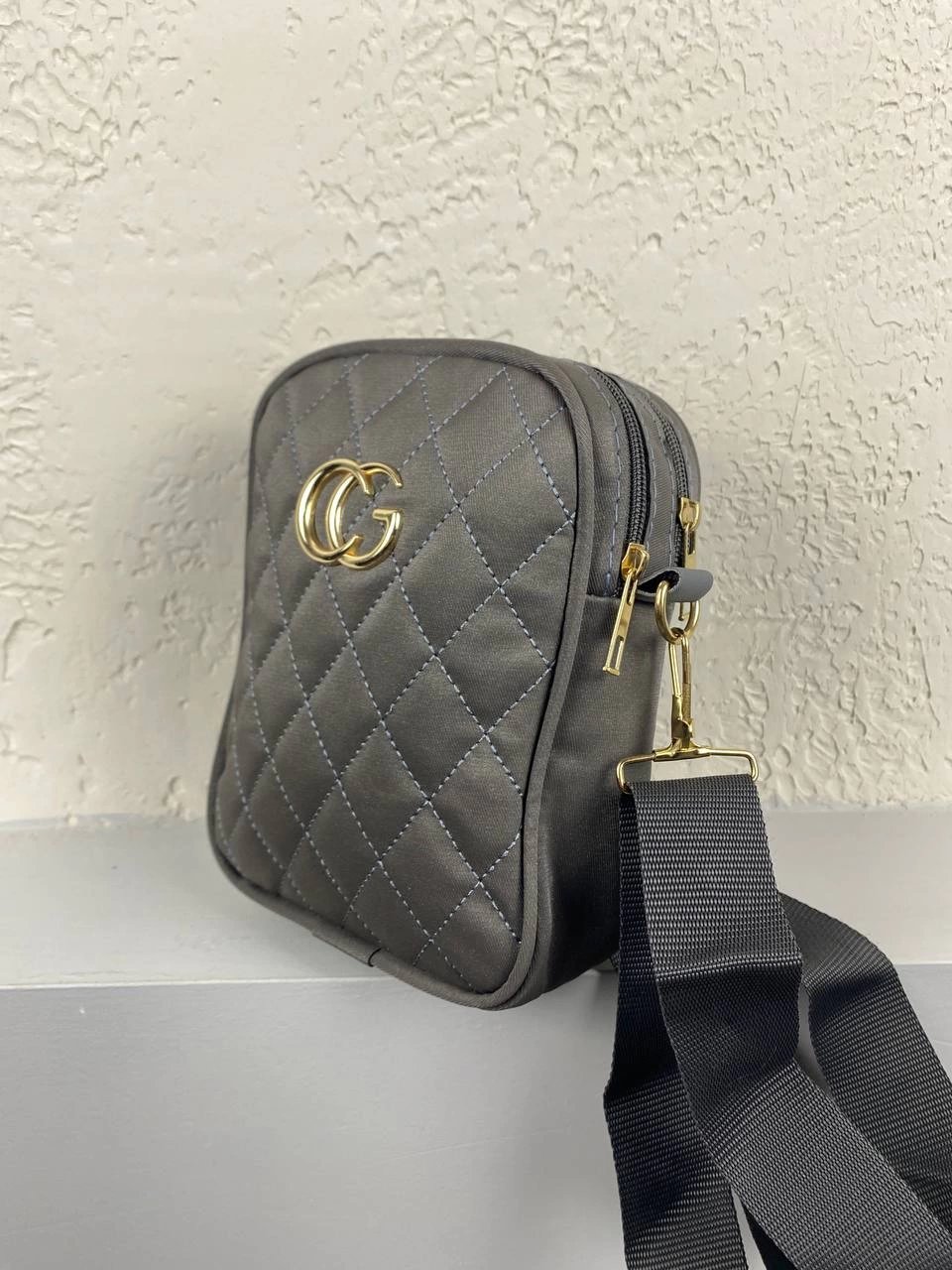 Gri 2 Bölmeli Çanta