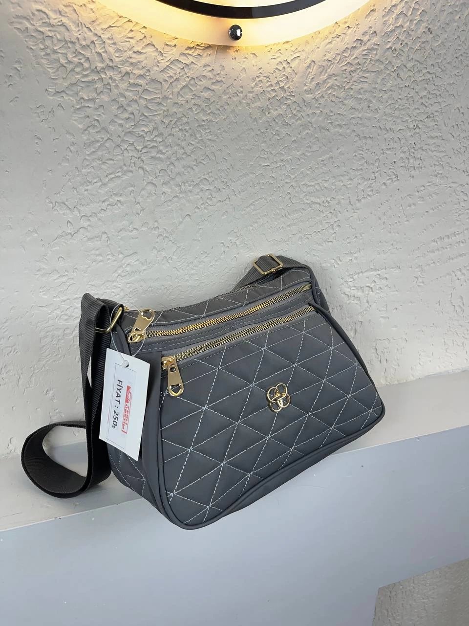 Gri  4 Bölme Kalite Çanta CB9183