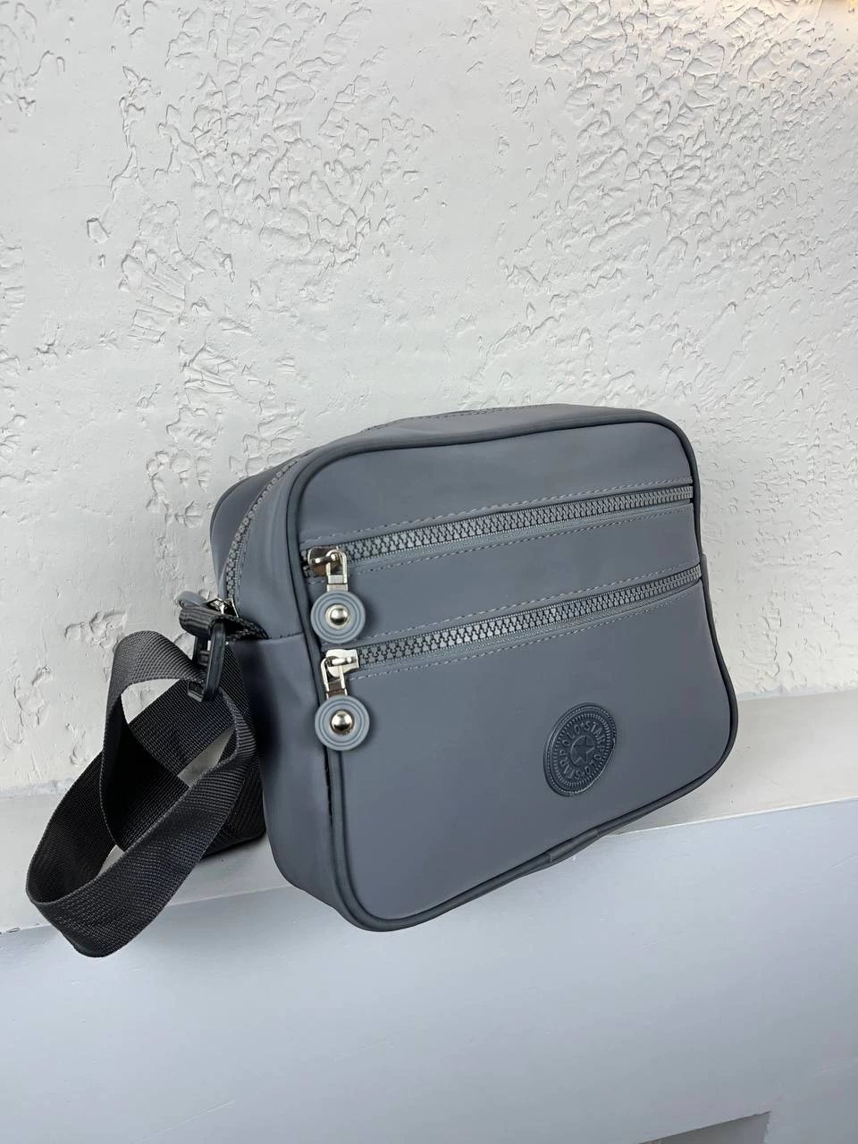 Gri Buzi Deri Çapraz Çanta CB5882