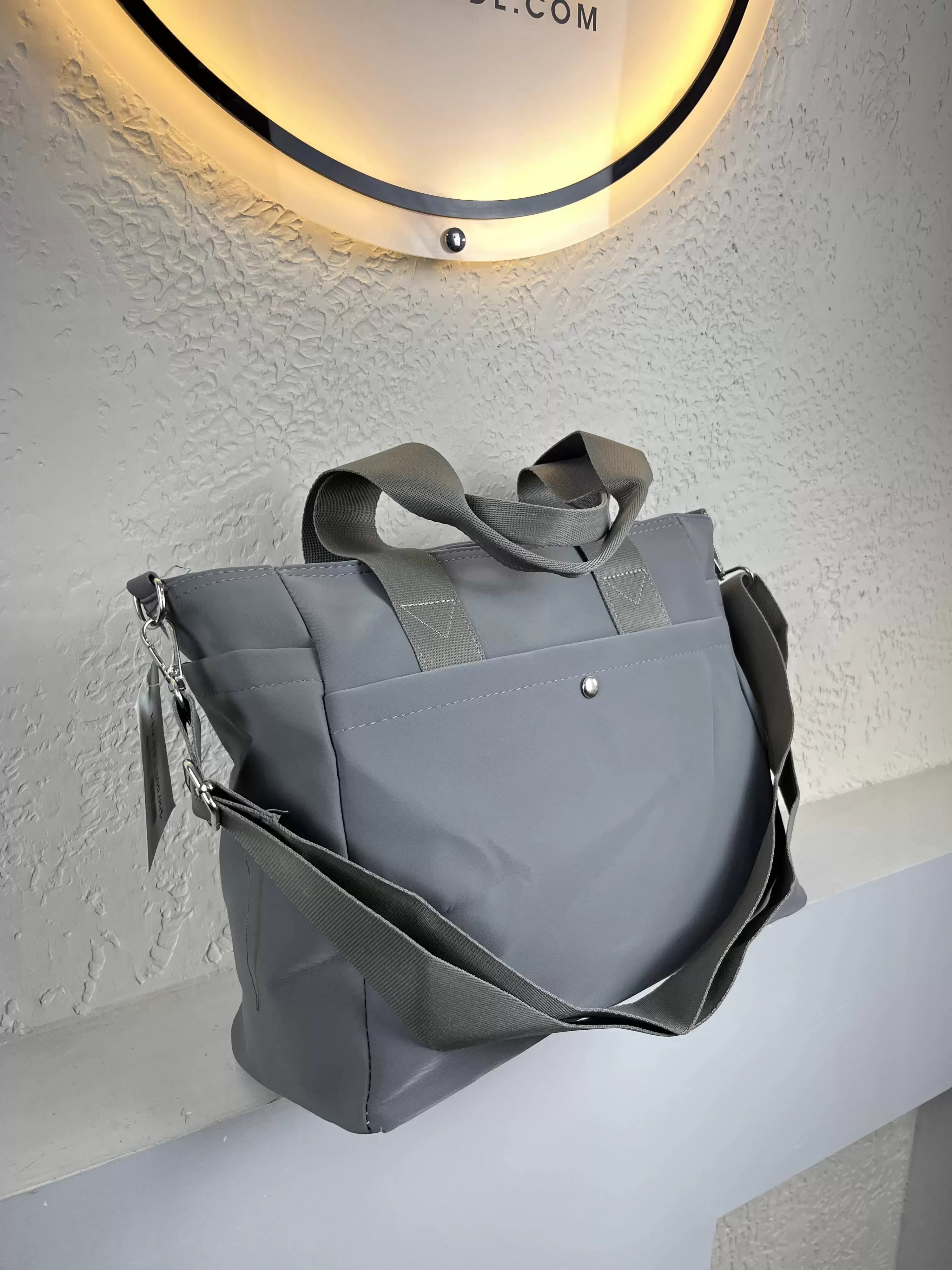 Gri Lüx 3 Bölme Kalite Çanta CB0101