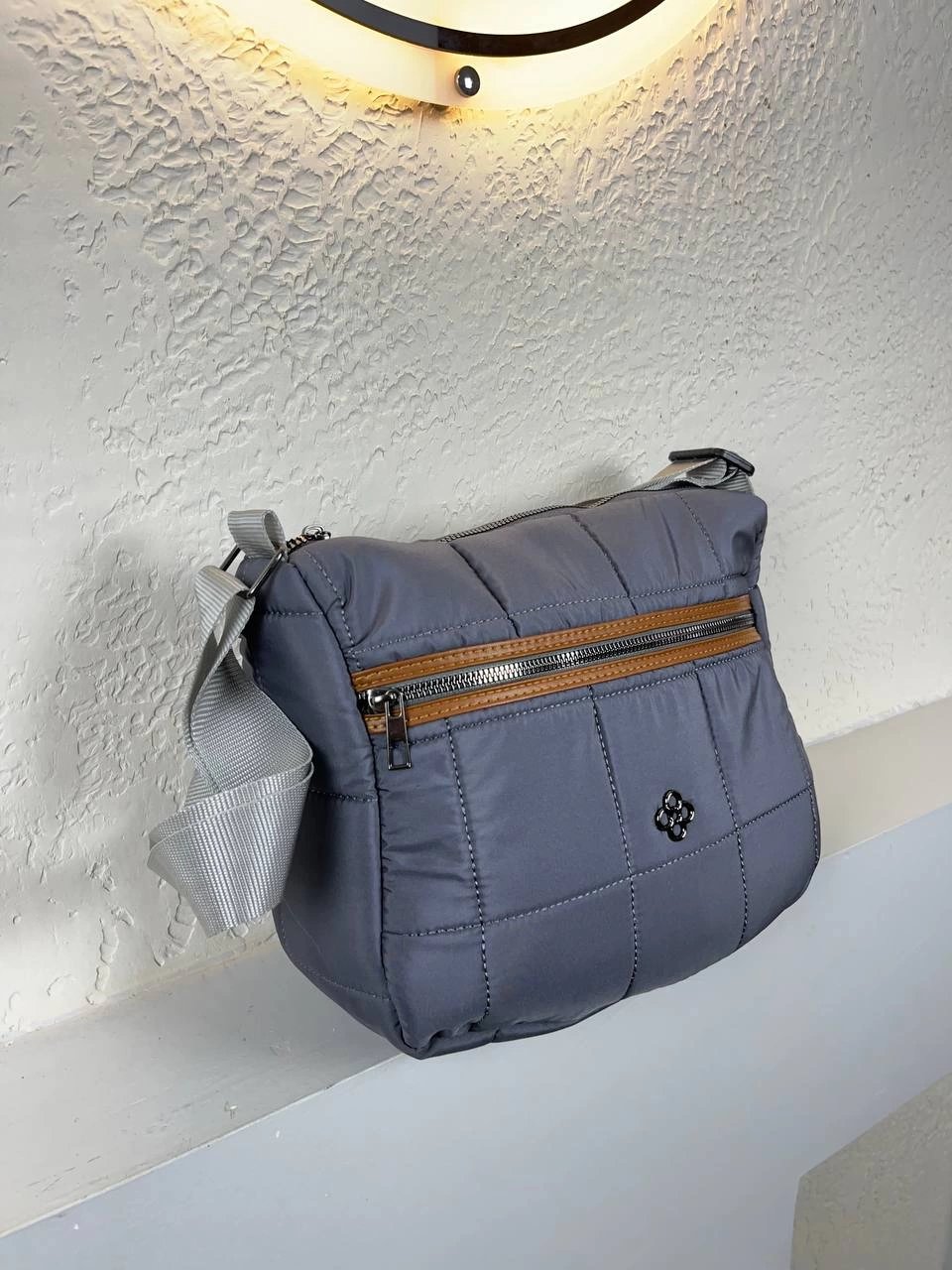 Gri Paraşüt Yeni Çapraz Çanta CB0367