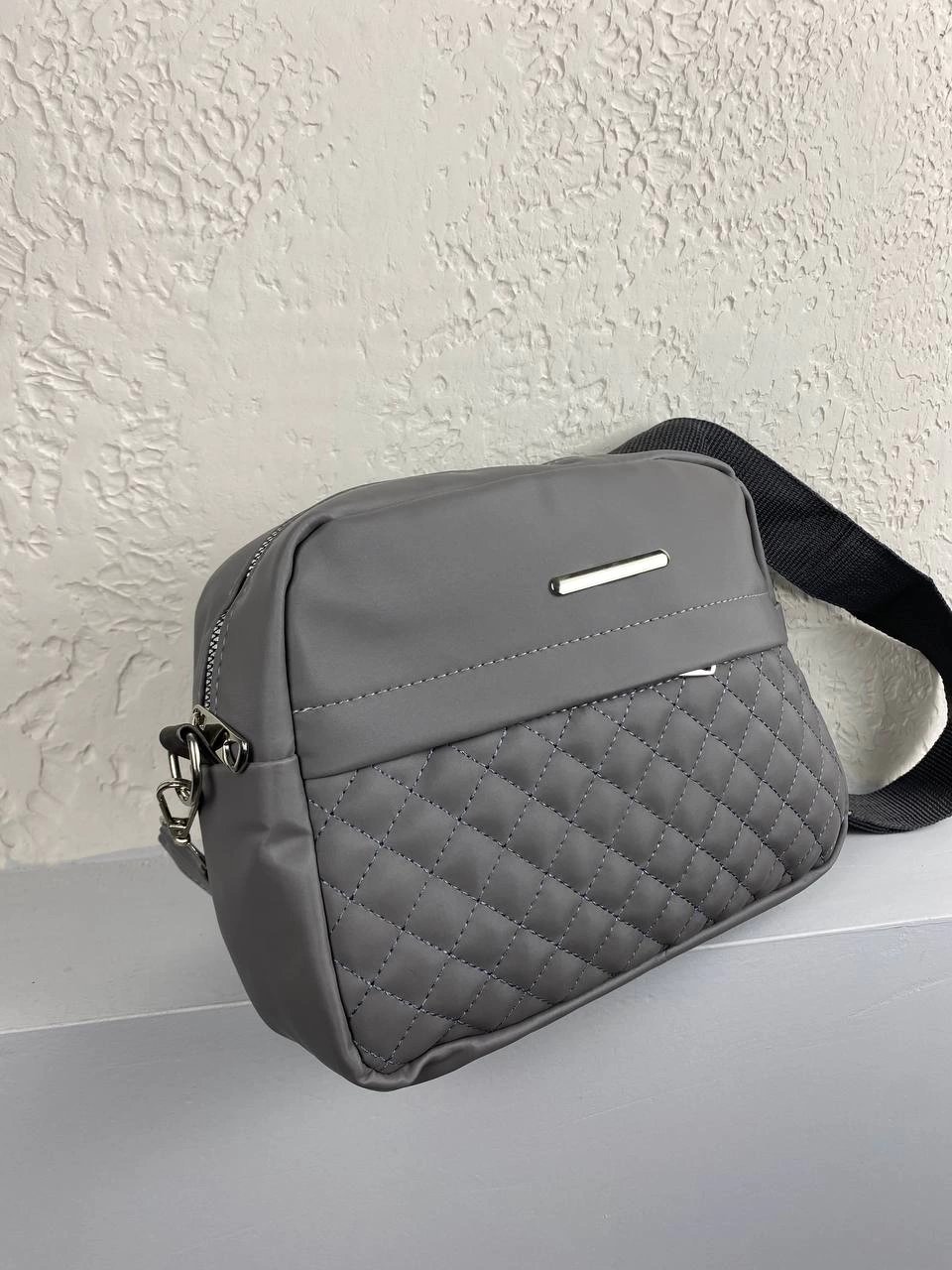 Gri Renk 2024 Kapitone Çanta