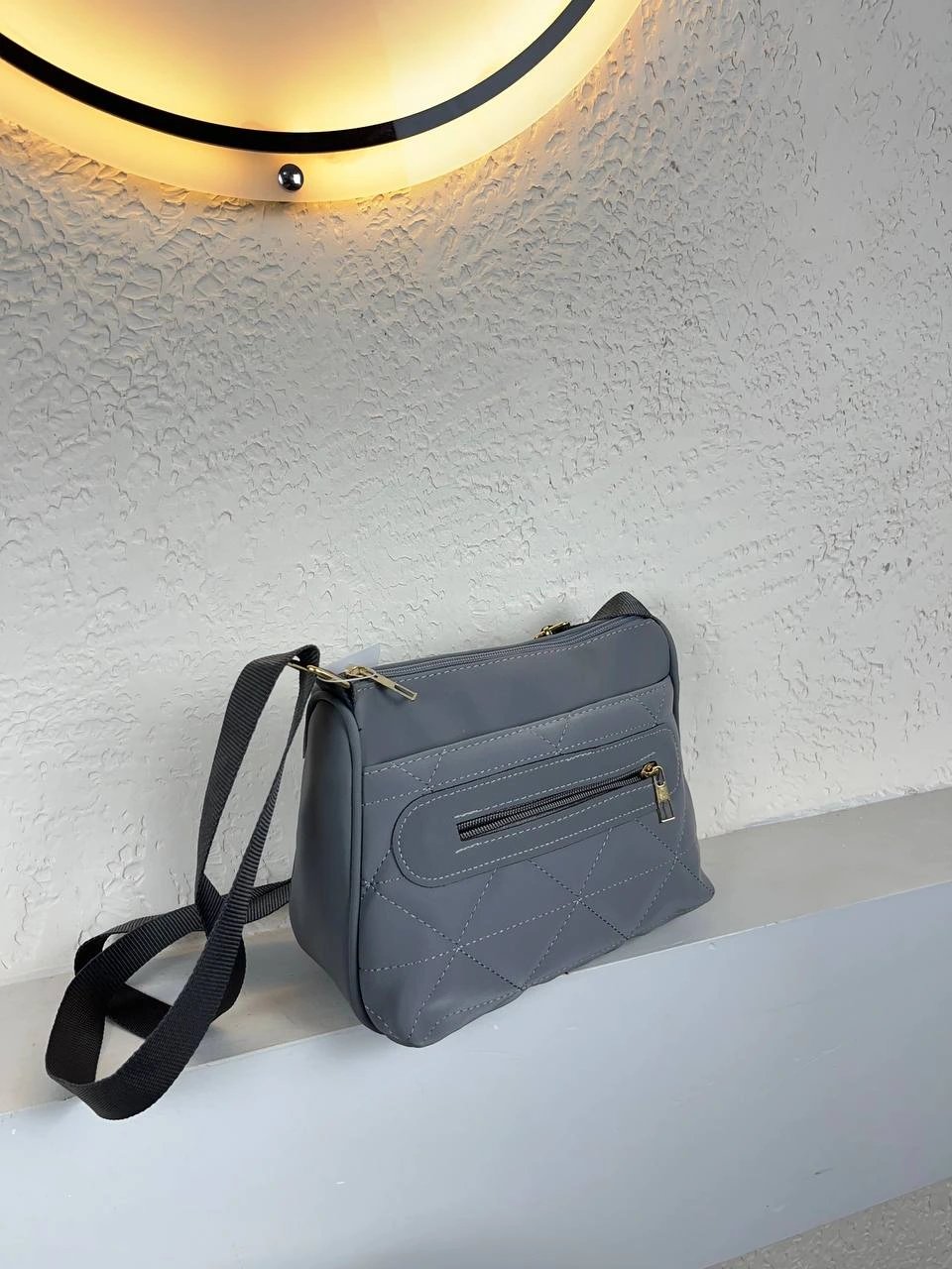 Gri Renk 3 Bölme Çapraz Çanta CB2578