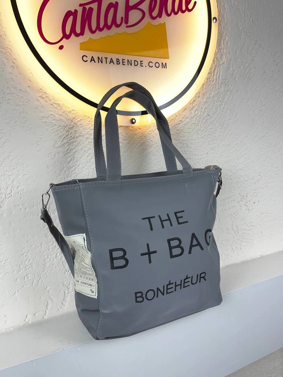 Gri Renk Büyük Boy Kol Çanta CB4186